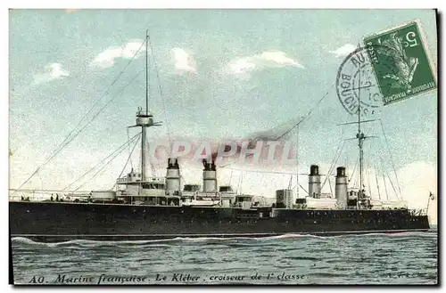 Cartes postales Bateau Le Kleber Croiseur de 1ere classe