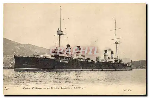 Cartes postales Bateau Le Kleber Croiseur Cuirasse