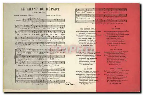 Ansichtskarte AK Le chant du depart Chant national Chenier Megul