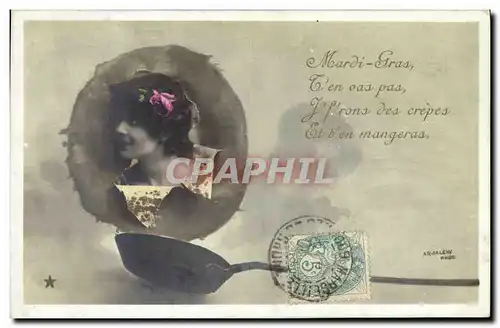 Cartes postales Cuisine Femme Mardi Gras