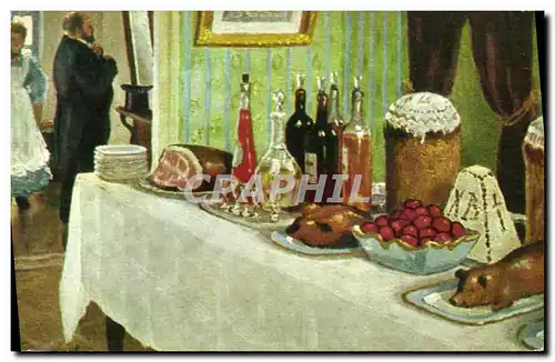 Cartes postales Cuisine Germascheff Easter table