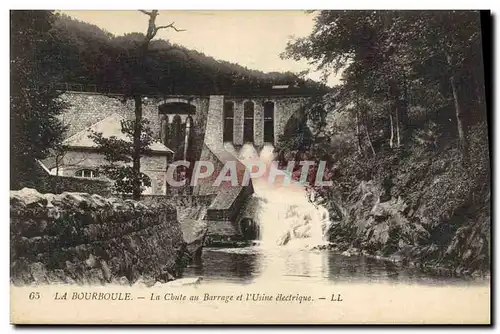 Cartes postales Electricite La Bourboule La chute au barrage de l&#39usine electrique