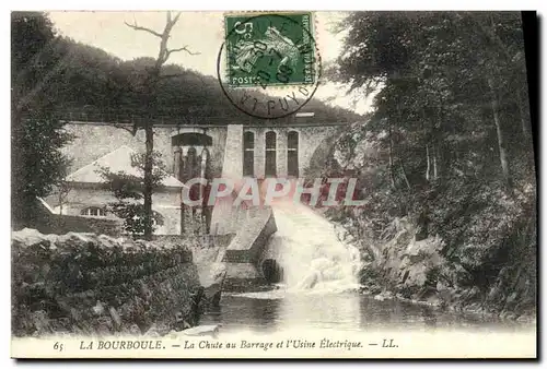 Cartes postales Electricite La Bourboule La chute au barrage de l&#39usine electrique