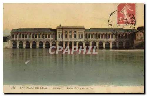 Cartes postales Electricite Environs de Lyon Jonnage Usine electrique