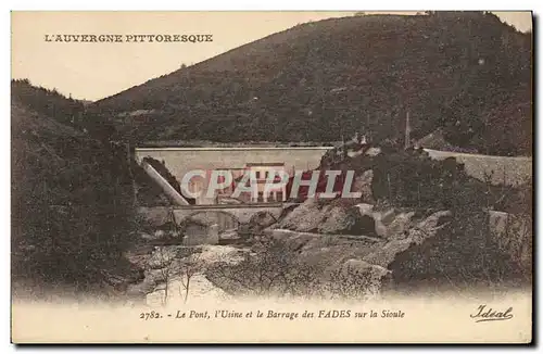 Ansichtskarte AK Electricite Le pont L&#39usine et le barrage des Fades sur la Sioule