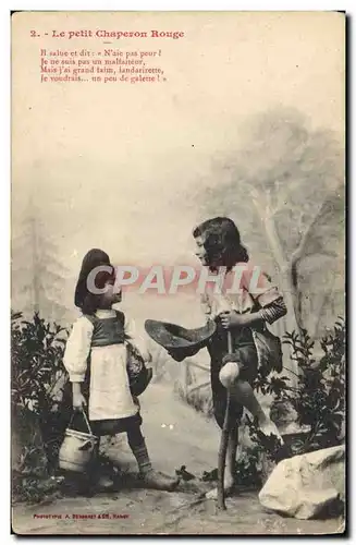 Cartes postales Fantaisie Enfant Le petit Chaperon Rouge