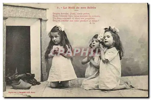 Cartes postales Fantaisie Enfants Le Noel de nos bebes