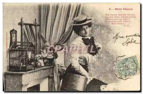 Cartes postales Fantaisie Femme Mimi Pinson