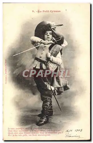 Cartes postales Fantaisie Enfant Le petit Cyrano