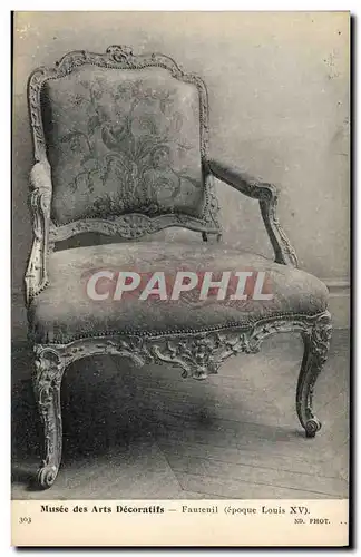 Cartes postales Musee des Arts Decoratifs Fauteuil Louis XV