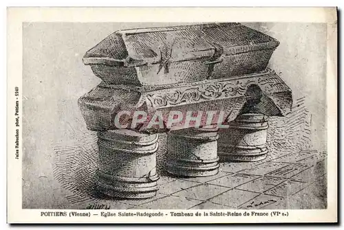 Cartes postales Poitiers Eglise Sainte Radegonde Tombeau de la Sainte Reine de France