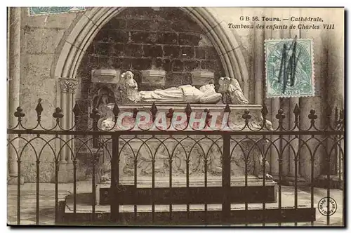 Cartes postales Tours Cathedrale Tombeau des enfants de Charles VIII