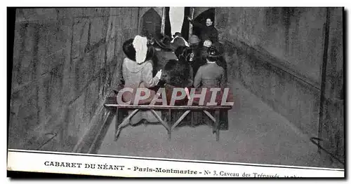 Cartes postales Paris Cabaret du Neant Montmartre Caveau des Trepasses