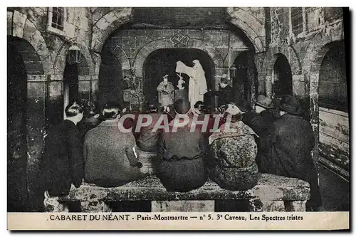 Cartes postales Paris Cabaret du Neant Montmartre Caveau les spectres tristes