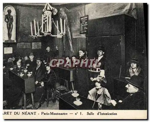 Cartes postales Paris Cabaret du Neant Montmartre Salle d&#39intoxications
