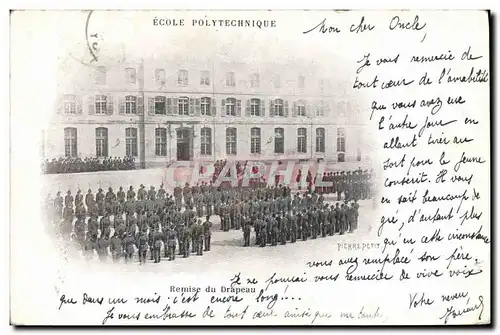 Ansichtskarte AK Militaria Ecole Polytechnique Remise du drapeau