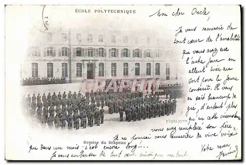 Cartes postales Militaria Ecole Polytechnique Remise du drapeau