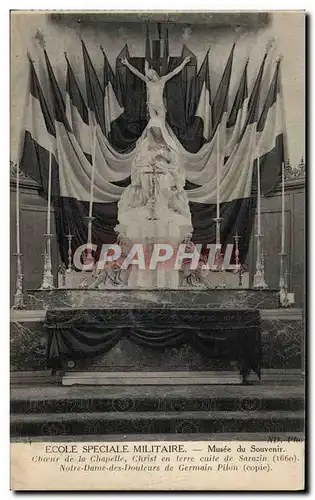 Cartes postales Militaria Ecole speciale militaire Musee du souvenir Choeur de la chapelle Christ en terre cuite