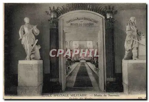 Cartes postales Militaria Ecole speciale militaire Musee du souvenir Entree du musee
