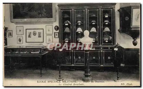 Cartes postales Militaria Ecole speciale militaire Musee du souvenir Le general Bourbaki