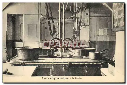 Cartes postales Militaria Ecole polytechnique La cuisine