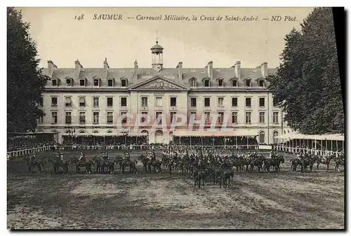 Cartes postales Militaria Ecole Saumur Carrousel militaire la croix de Saint Andre