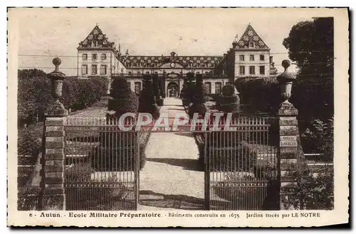 Cartes postales Militaria Ecole militaire Preparatoire Autun