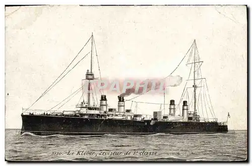 Cartes postales Bateau Le Kleber Croiseur de 1ere classe