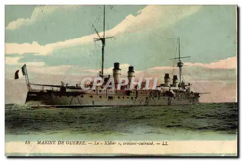 Ansichtskarte AK Bateau Le Kleber Croiseur Cuirasse