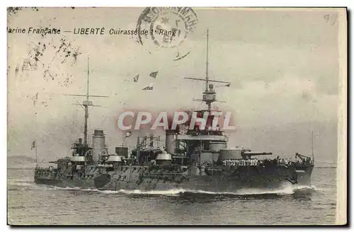 Cartes postales Bateau Liberte Cuirasse de 1er rang