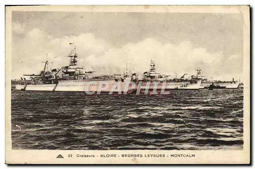 Ansichtskarte AK Bateau Croiseurs Gloire Georges Leygues Montcalm