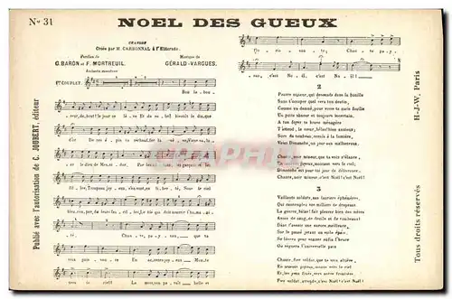 Cartes postales Noel des Gueux Baron Mortreuil Gerald Vargues