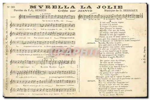 Cartes postales Myrella la Jolie Benech Joanyd Berniaux