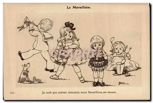 Cartes postales La Marseillaise Enfant