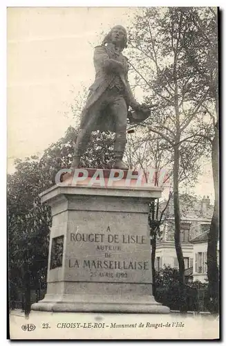 Cartes postales Choisy le Roi Monument de Rouget de L&#39Isle