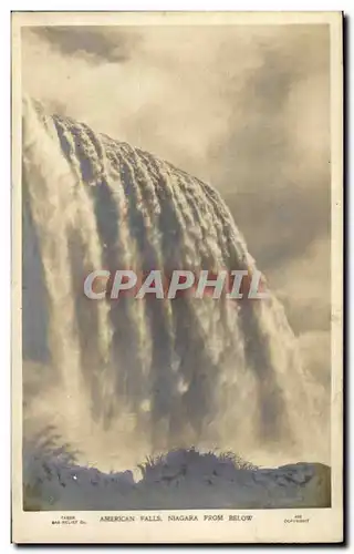 Cartes postales American Falls Niagara from below (en relief)