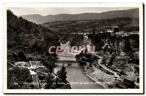 Cartes postales Electricite Genissiat La vallee du Rhone en aval du grand barrage