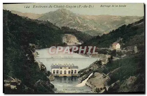 Cartes postales Electricite Environs de Chatel Guyon Barrage de la Sioule