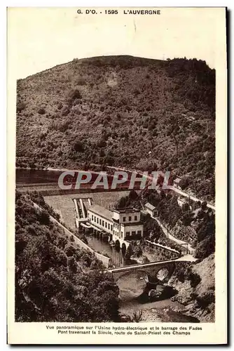 Ansichtskarte AK Electricite Vue panoramique sur l&#39usine hydro electrique et le barrage des Fades Pont travers