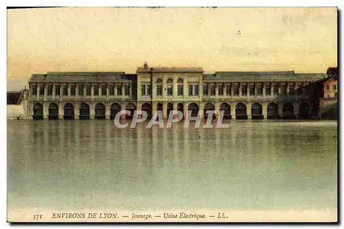 Cartes postales Electricite Environs de Lyon Jonnage Usine electrique