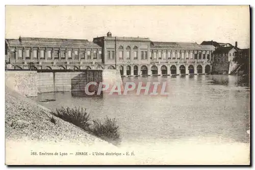 Cartes postales Electricite Environs de Lyon Jonnage Usine electrique