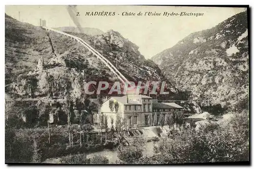 Ansichtskarte AK Electricite Madieres Chute de l&#39usine hydro electrique