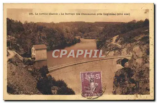 Ansichtskarte AK Electricite Le barrage des Chaumettes pres Liginiac Correze