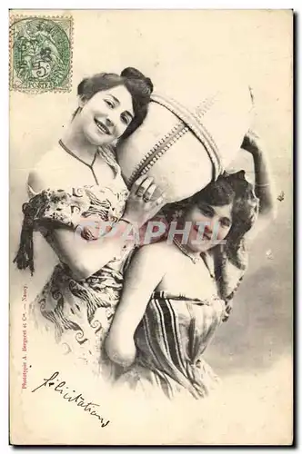 Cartes postales Fantaisie Femme Oeuf Paques