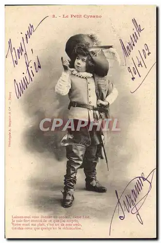 Cartes postales Fantaisie Enfant Le Petit Cyrano