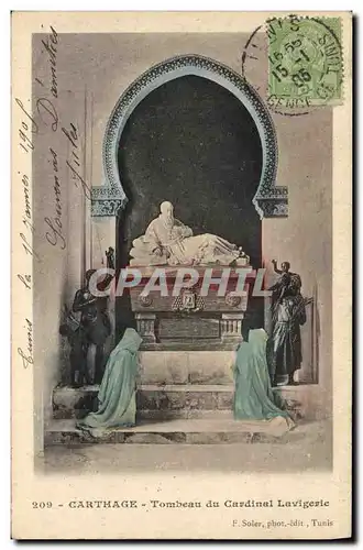 Cartes postales Tunisie Carthage Tombeau du cardinal Lavigerie