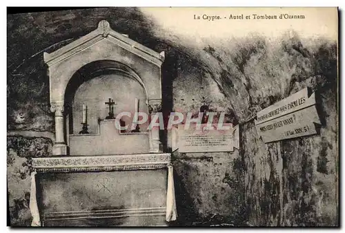 Cartes postales La crypte Autel et tombeau d&#39Ozanam