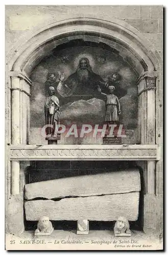 Cartes postales Saint Die La cathedrale Sarcophaege de Saint Die Lion
