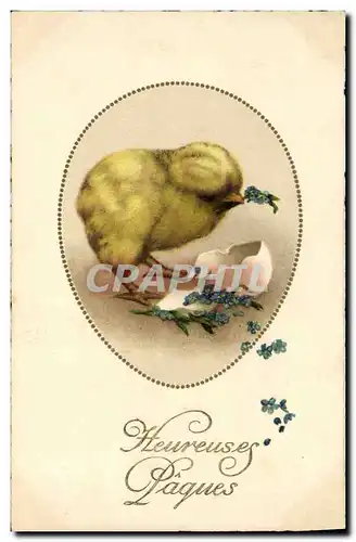 Cartes postales Poussin Paques