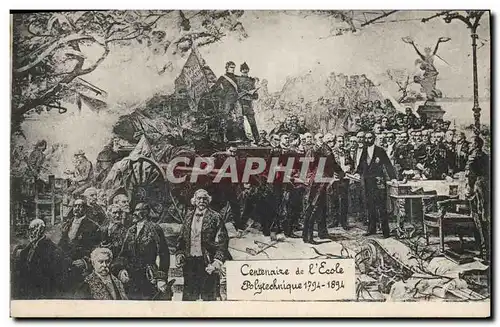 Cartes postales Ecole Centenaire de l&#39Ecole Polytechnique 1794 1894 Militaria